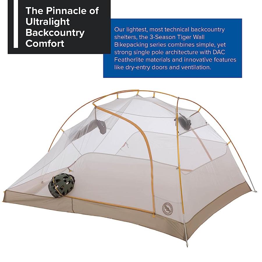 BIG AGNES TIGER WALL UL3 ULTRALIGHT BIKEPACKING TENT WITH UV-RESISTANT SOLUTION DYED FABRIC | BIG AGNES | 01