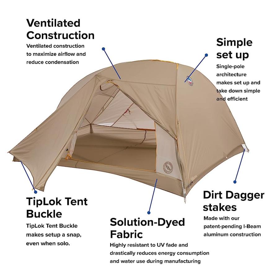 BIG AGNES TIGER WALL UL3 ULTRALIGHT BIKEPACKING TENT WITH UV-RESISTANT SOLUTION DYED FABRIC | BIG AGNES | 02