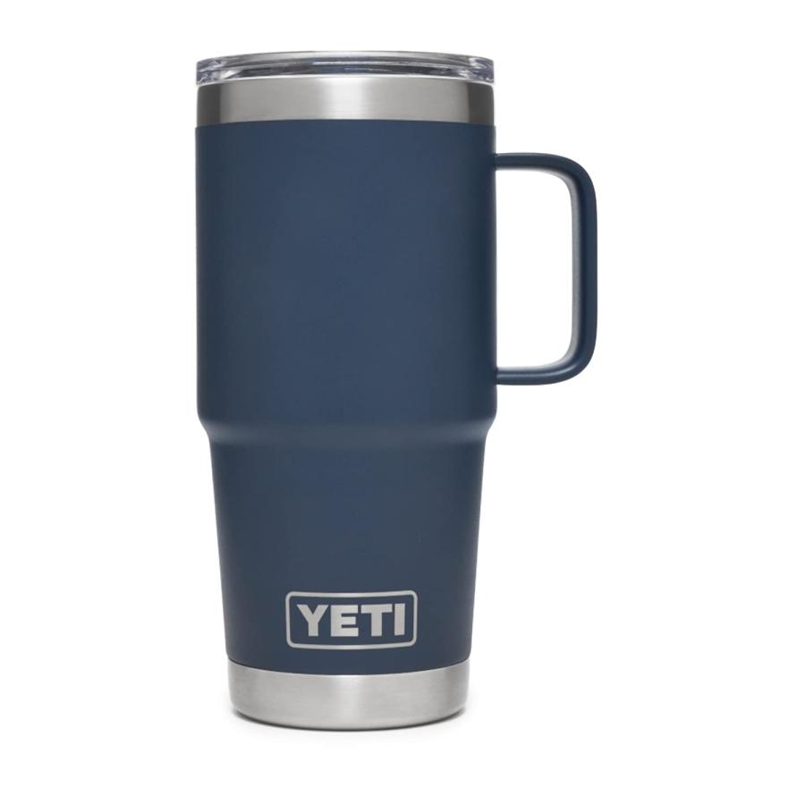 YETI Rambler 20オンス トラベルマグ ストロングホールド蓋付き 真空断熱 ステンレス製、ネイビー | YETI | 02
