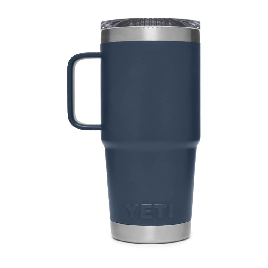 YETI Rambler 20オンス トラベルマグ ストロングホールド蓋付き 真空断熱 ステンレス製、ネイビー | YETI | 04