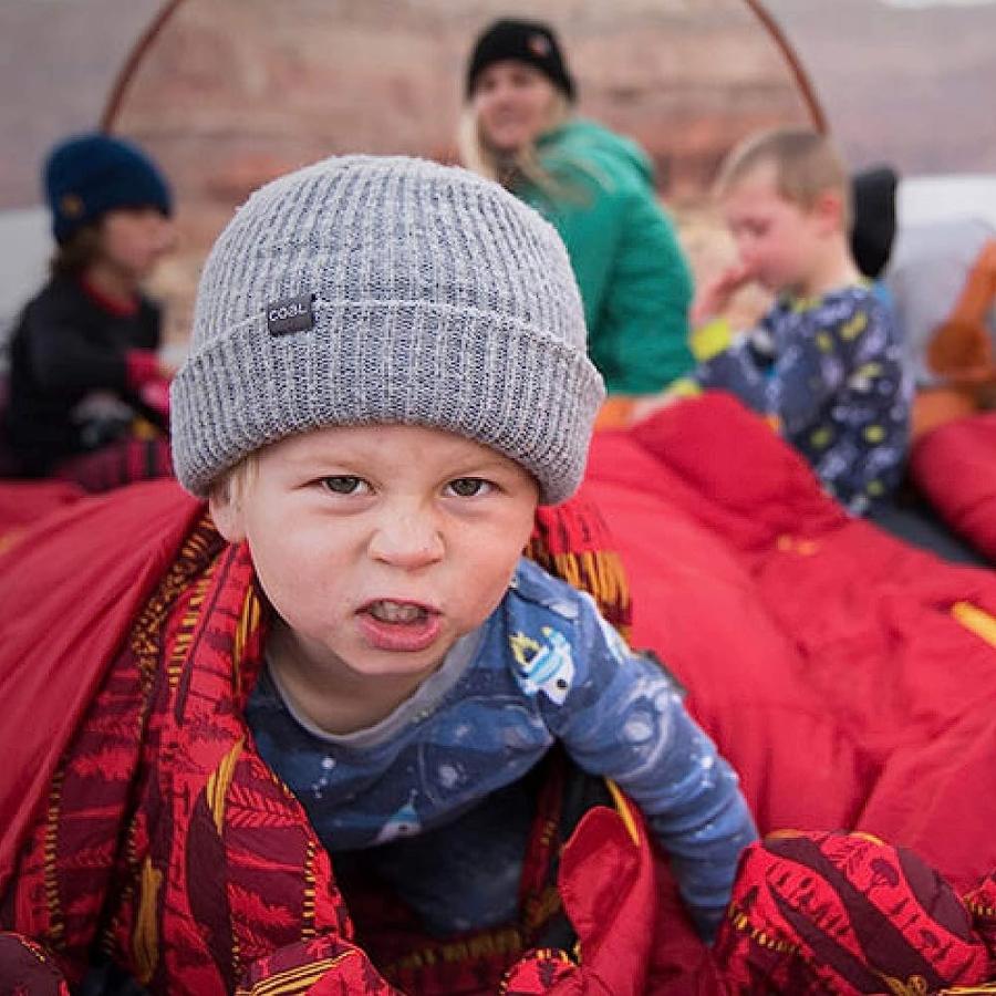 BIG AGNES LITTLE RED 15 KIDS' SYNTHETIC MUMMY SLEEPING BAG, RED, RIGHT | BIG AGNES | 04