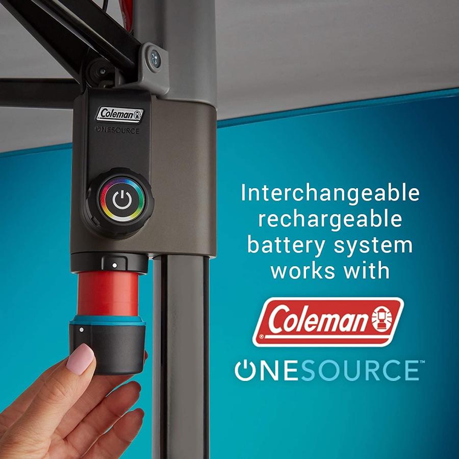 Coleman OneSource Rechargeable LED Lighted Canopy, 10 x 10 Canopy Tent, Shade Canopy Great for Beach, Yard, Tailgates, & Parties | Coleman | 01