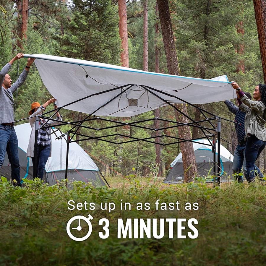 Coleman OneSource Rechargeable LED Lighted Canopy, 10 x 10 Canopy Tent, Shade Canopy Great for Beach, Yard, Tailgates, & Parties | Coleman | 05