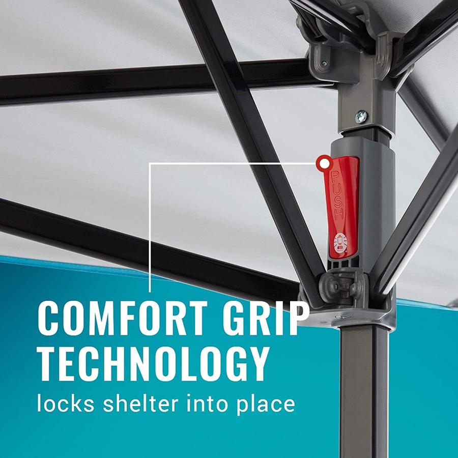 Coleman OneSource Rechargeable LED Lighted Canopy, 10 x 10 Canopy Tent, Shade Canopy Great for Beach, Yard, Tailgates, & Parties | Coleman | 06