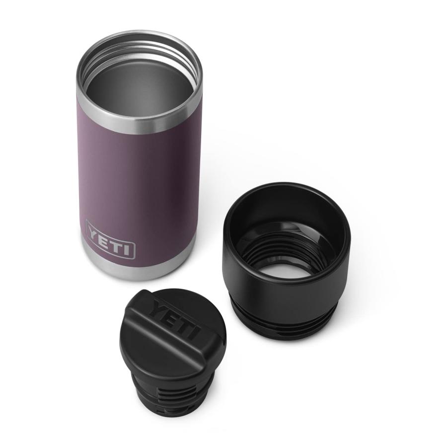 YETI Rambler 12オンス ボトル キャップ付き 真空断熱 ステンレス製、ノルディックパープル | YETI | 05