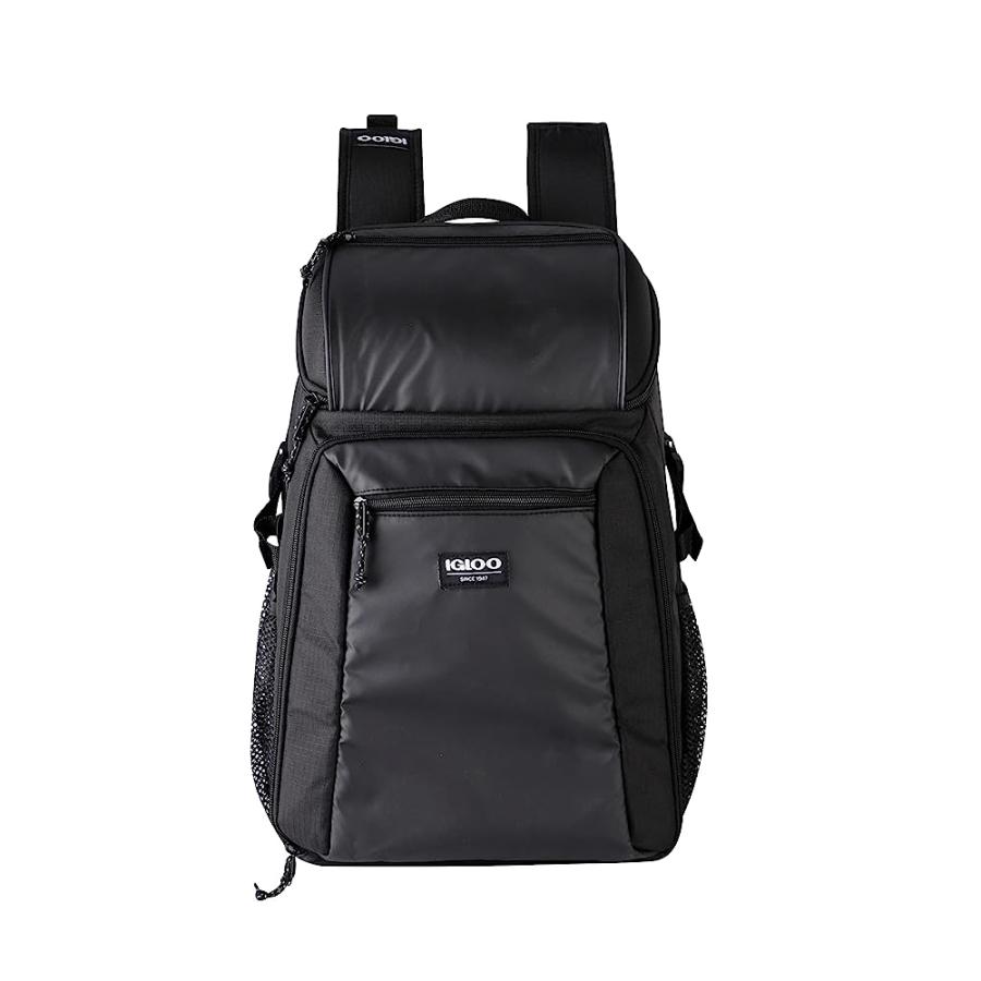 IGLOO LIGHTWEIGHT MAXCOLD INSULATED GIZMO 30-CAN BACKPACK COOLER, BLACK | igloo