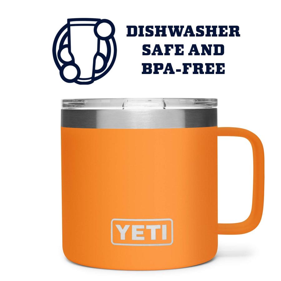 YETI Rambler 14オンス マグカップ マグスライダー蓋付き 真空断熱 ステンレス製、キングクラブ | YETI | 02