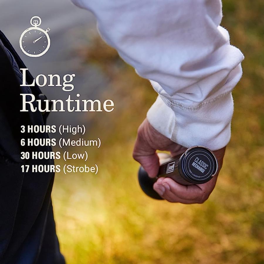 COLEMAN 1500 LUMENS CLASSIC RECHARGE LED FLASHLIGHT | Coleman | 03