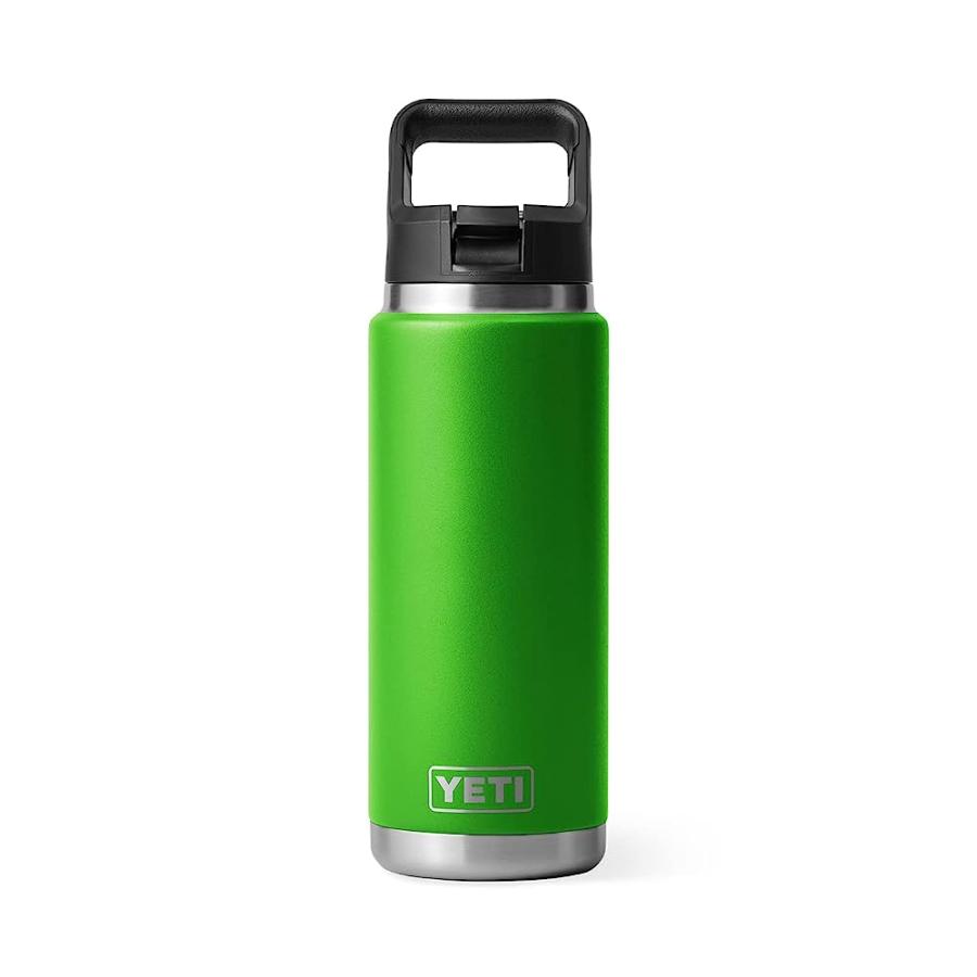 YETI RAMBLER 26 OZ BOTTLE, VACUUM INSULATED, STAINLESS STEEL WITH STRAW CAP, CANOPY GREEN | YETI | 02