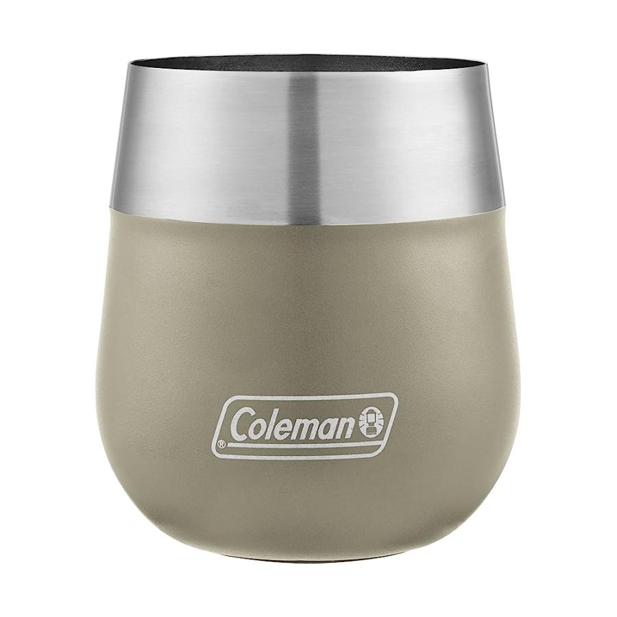 COLEMAN CLARET INSULATED STAINLESS STEEL WINE GLASS, SANDSTONE, 13 OZ. | Coleman