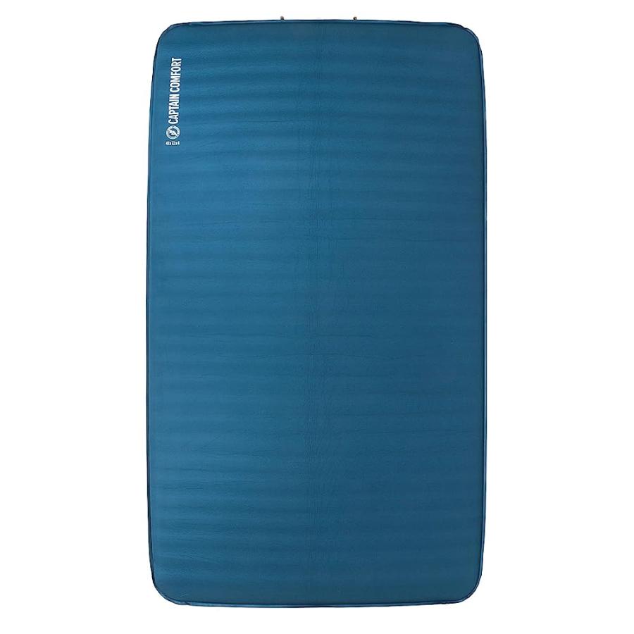 BIG AGNES CAPTAIN COMFORT DELUXE CAMP SELF INFLATING SLEEPING PAD, DOUBLE WIDE, GIBRALTAR SEA, (41X72) | BIG AGNES