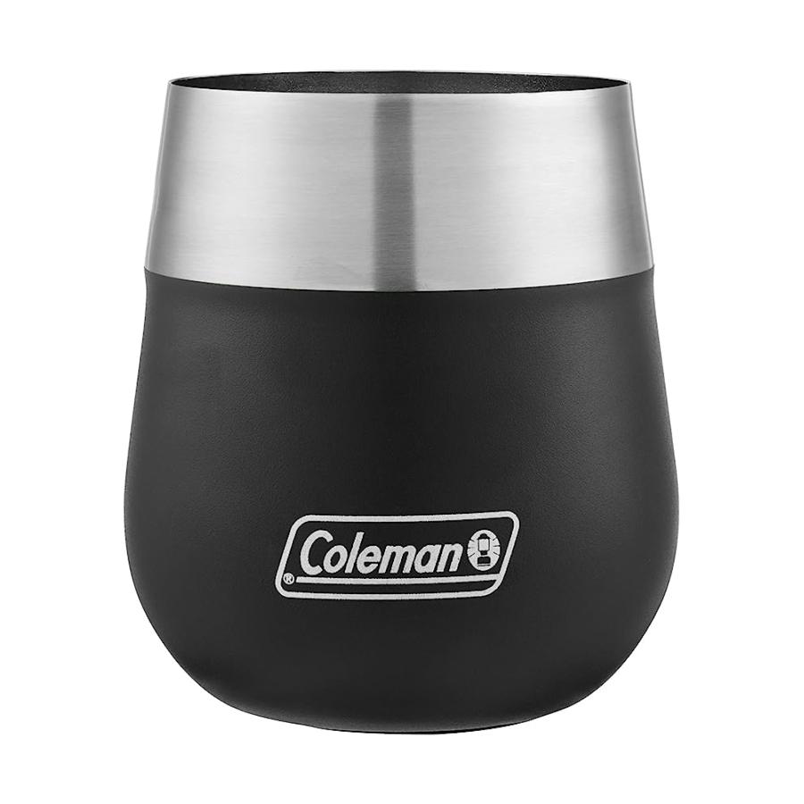 COLEMAN CLARET INSULATED STAINLESS STEEL WINE GLASS, BLACK, 13 OZ. | Coleman | 02