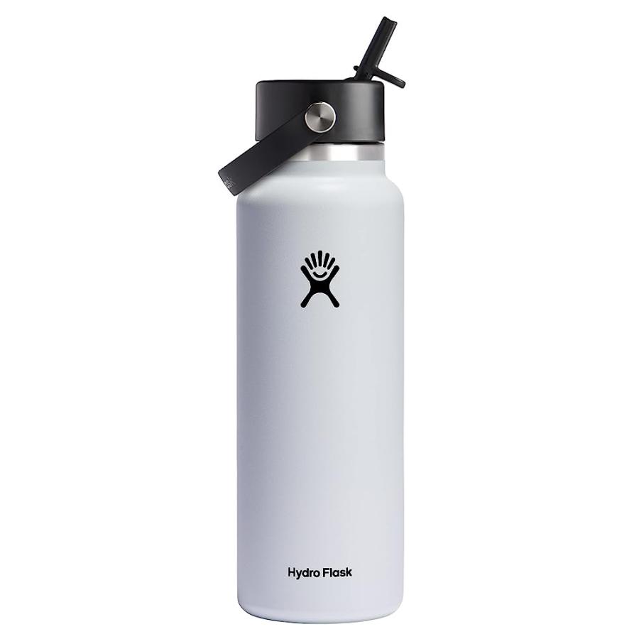 HYDRO FLASK 40 OZ WIDE FLEX STRAW CAP WHITE | HYDRO FLASK