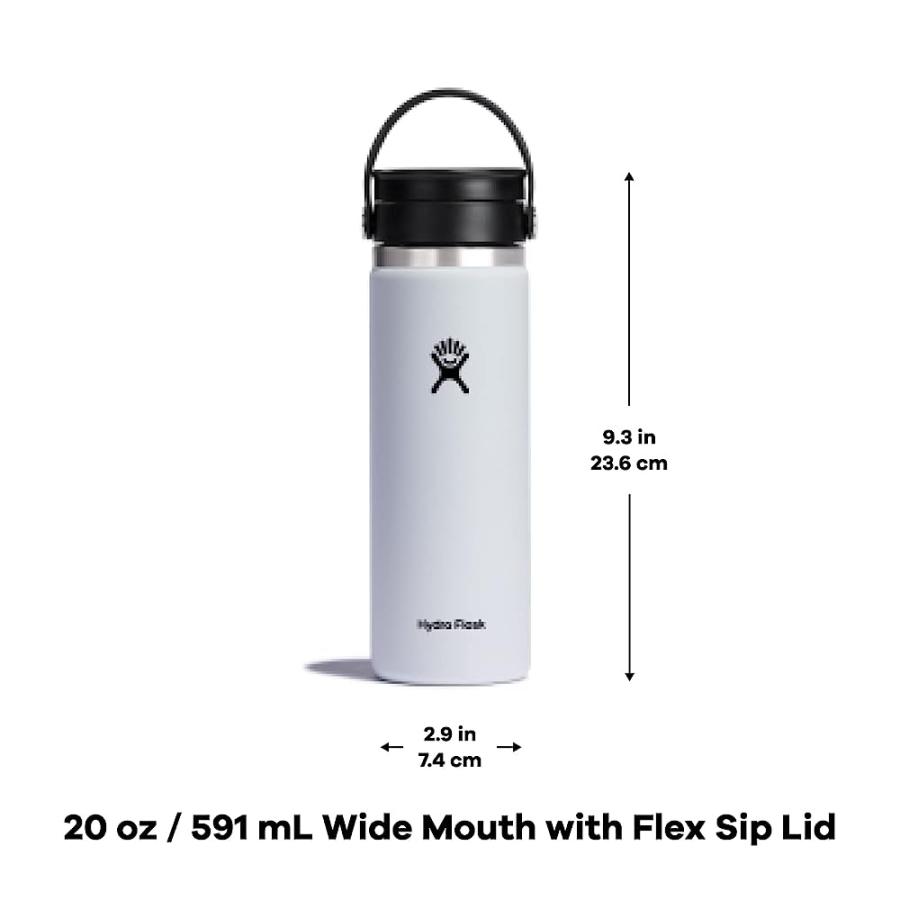 HYDRO FLASK WIDE MOUTH WITH FLEX SIP LID - INSULATED WATER BOTTLE TRAVEL CUP COFFEE MUG TUMBLER 20 OZ | HYDRO FLASK | 03