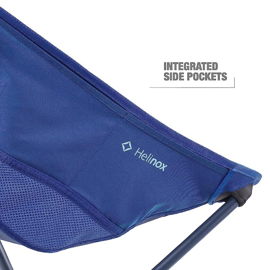 HELINOX SUNSET CHAIR LIGHTWEIGHT, HIGH-BACK, COMPACT, COLLAPSIBLE CAMPING CHAIR, BLUE BLOCK, WITH POCKETS | Helinox | 05