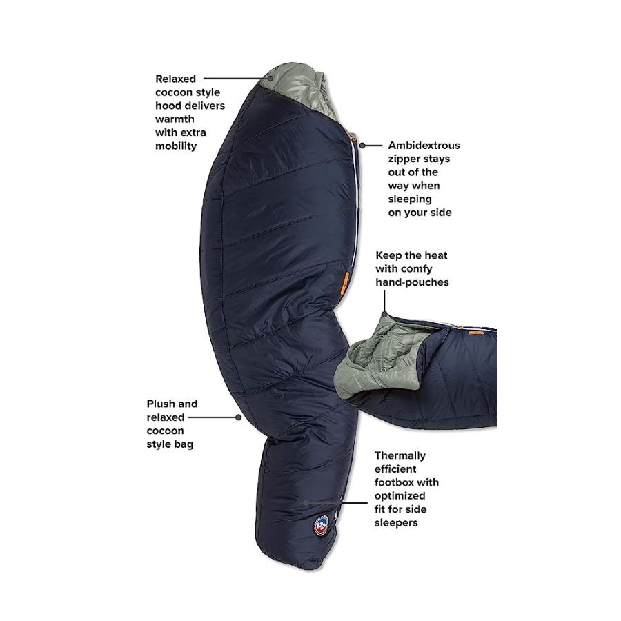 BIG AGNES SIDEWINDER CAMP 20 SLEEPING BAG (FIRELINE ECO) LONG | BIG AGNES | 01