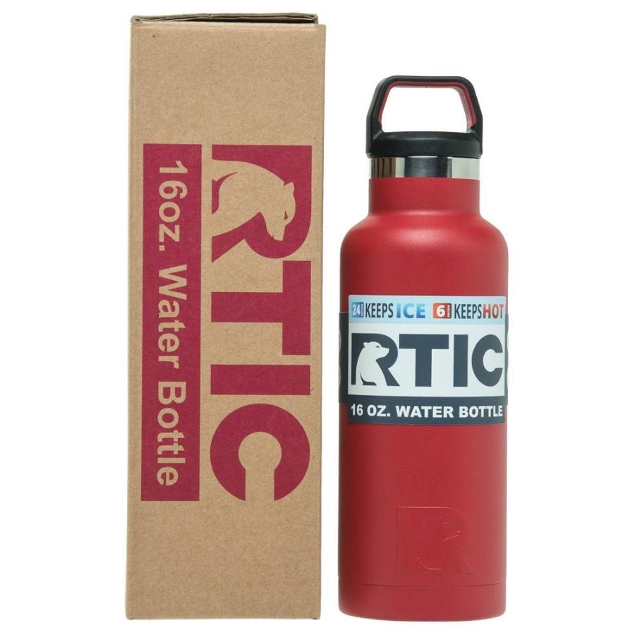 RTIC 16 OZ VACUUM INSULATED WATER BOTTLE, METAL STAINLESS STEEL DOUBLE WALL INSULATION, BPA FREE REUSABLE, LEAK-PROOF THERMOS FLASK FOR HOT AND C |  | 01