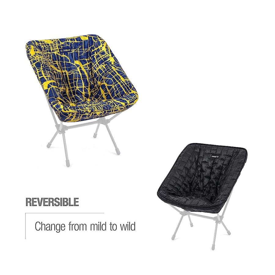 HELINOX SEAT WARMER INSULATED FITTED CHAIR COVER, CHAIR ONE, BLACK/FLOW LINE | Helinox | 04