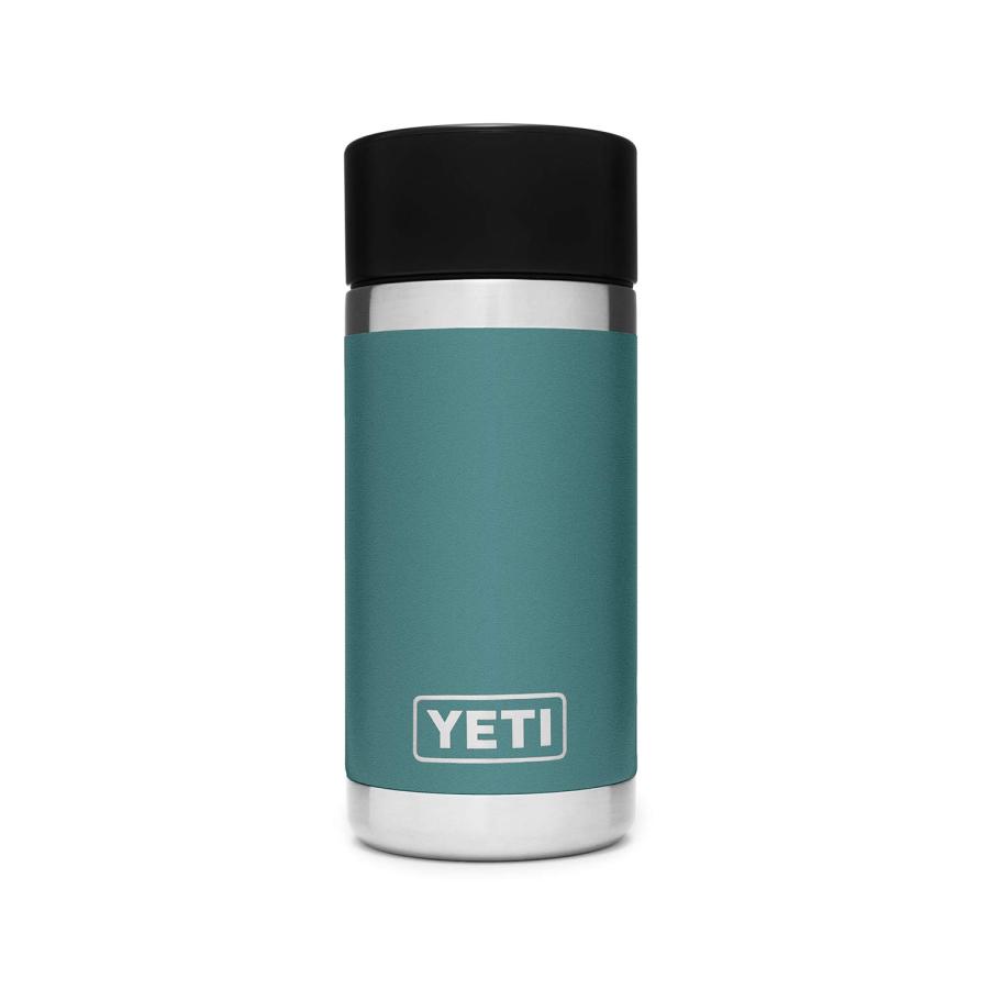 YETI Rambler 12オンス ボトル キャップ付き 真空断熱 ステンレス製、リバーグリーン | YETI