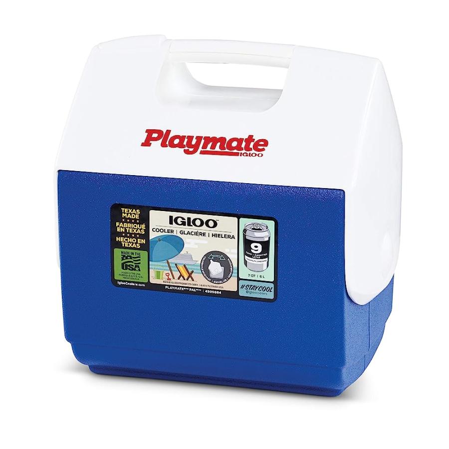 IGLOO PLAYMATE PAL COOLER, BLUE/WHITE , 7 QT | igloo