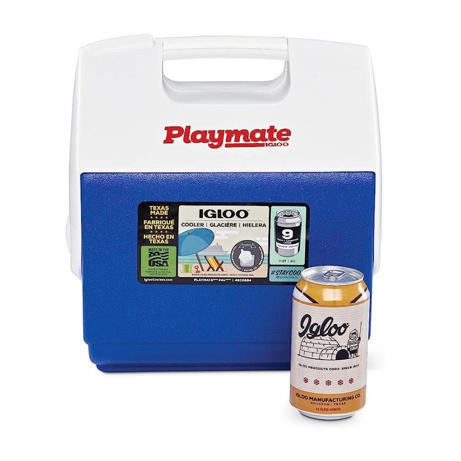 IGLOO PLAYMATE PAL COOLER, BLUE/WHITE , 7 QT | igloo | 01