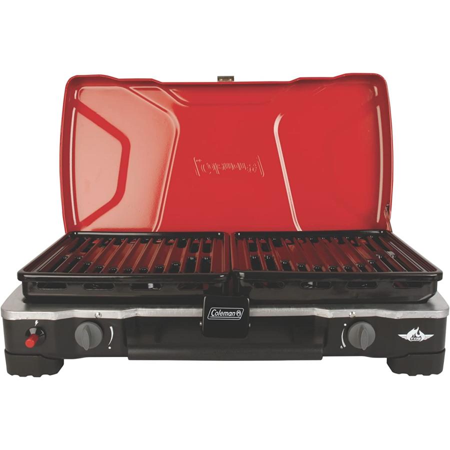 Coleman Hyperflame Fyresergeant 2 Burner 3-IN-1 Propane Stove , Red | Coleman | 09
