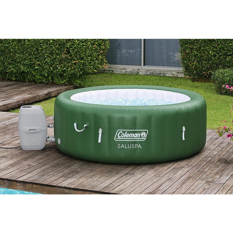 Coleman SaluSpa Inflatable Hot Tub Spa Portable Hot Tub with Heated Water System and 140 Bubble Jets Fits Up to 4 People | Coleman | 04