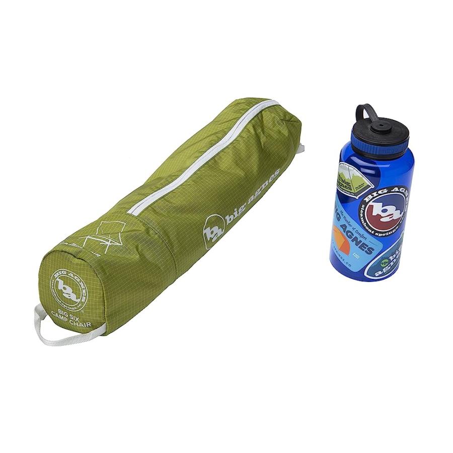 BIG AGNES BIG SIX CAMP CHAIR - HIGH & WIDE CAMPING CHAIR WITH AIRCRAFT ALUMINUM FRAME, GREEN | BIG AGNES | 02