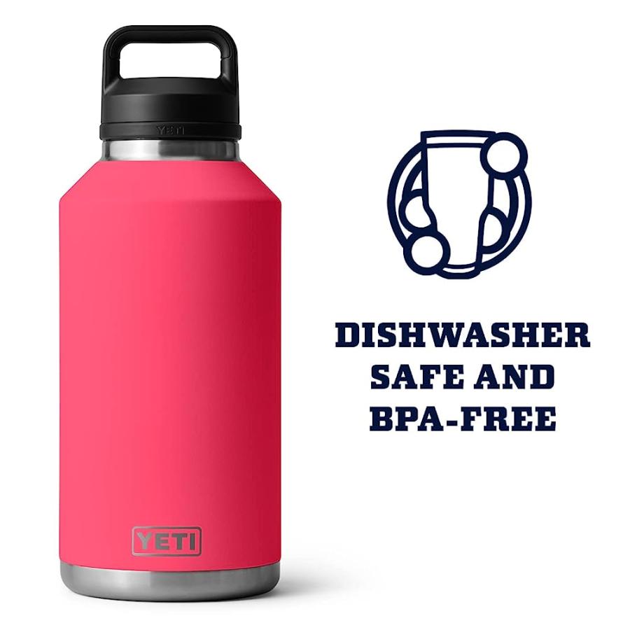 YETI RAMBLER 64 OZ BOTTLE, VACUUM INSULATED, STAINLESS STEEL WITH CHUG CAP, BIMINI PINK | YETI | 05