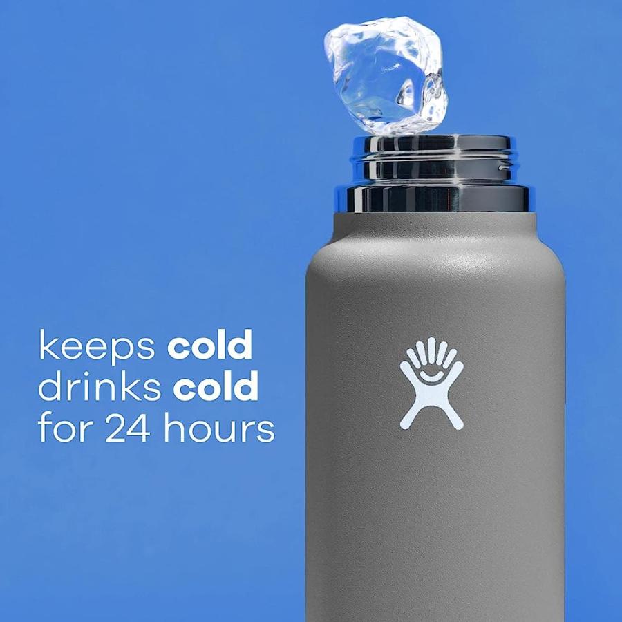 HYDRO FLASK 40 OZ WIDE MOUTH STRAW LID BLACK | HYDRO FLASK | 03