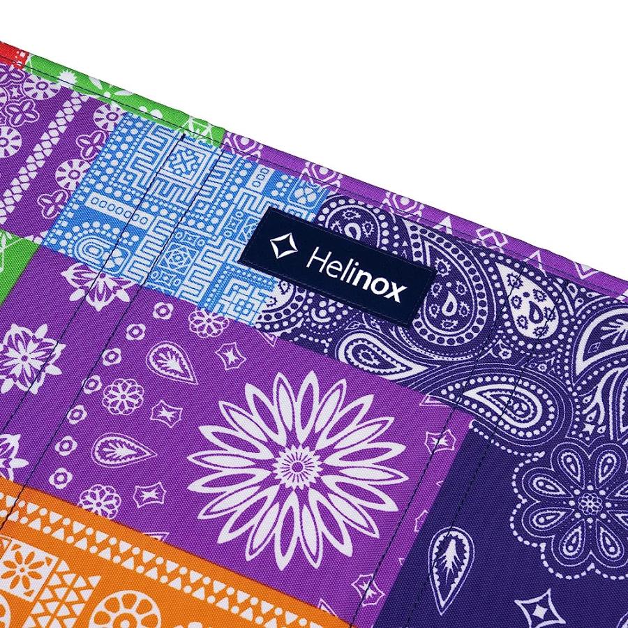 HELINOX TABLE ONE HARD TOP LIGHTWEIGHT, COLLAPSIBLE, PORTABLE, OUTDOOR CAMPING TABLE, LARGE - 30 X 22.5 INCHES, RAINBOW BANDANA | Helinox | 07