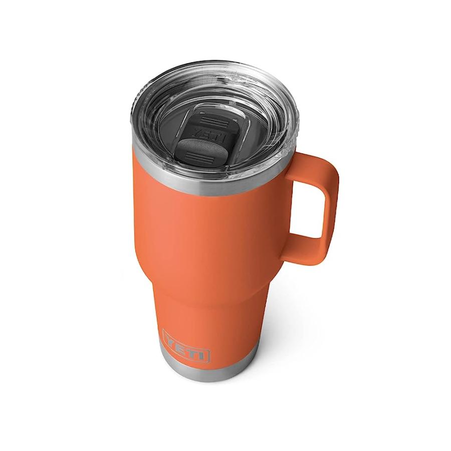 YETI RAMBLER 30 OZ TRAVEL MUG, STAINLESS STEEL, VACUUM INSULATED WITH STRONGHOLD LID, HIGH DESERT CLAY | YETI