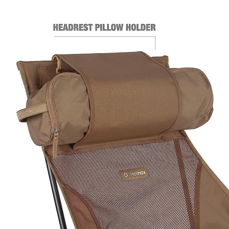 HELINOX SUNSET CHAIR LIGHTWEIGHT, HIGH-BACK, COMPACT, COLLAPSIBLE CAMPING CHAIR, COYOTE TAN, WITH POCKETS | Helinox | 04