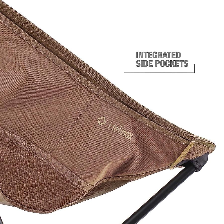 HELINOX SUNSET CHAIR LIGHTWEIGHT, HIGH-BACK, COMPACT, COLLAPSIBLE CAMPING CHAIR, COYOTE TAN, WITH POCKETS | Helinox | 05