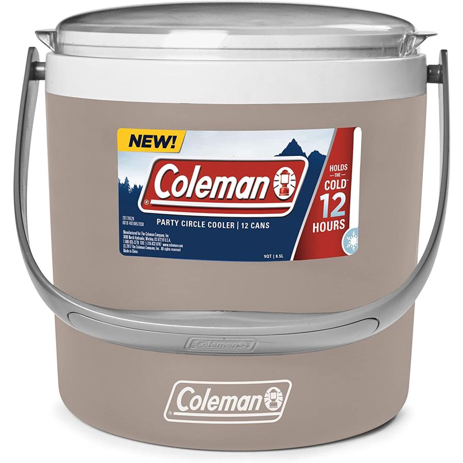 Coleman 9-Quart Party Circle Cooler, Sandstone | Coleman
