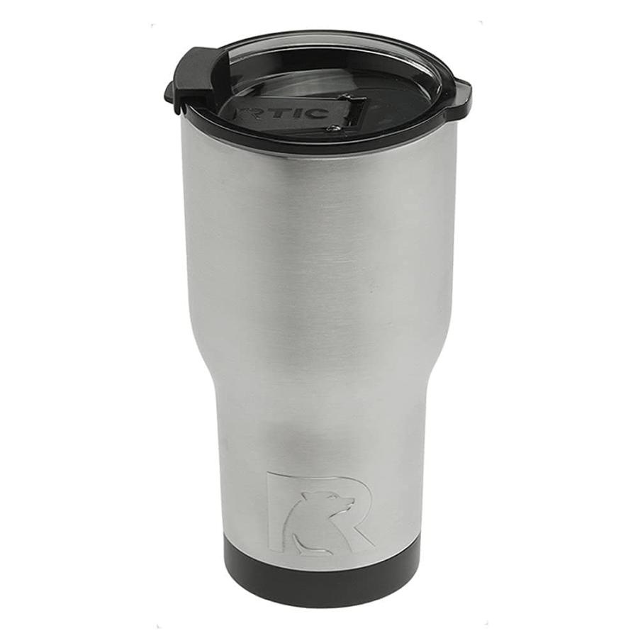 RTIC 20 OZ INSULATED TUMBLER STAINLESS STEEL COFFEE TRAVEL MUG WITH LID, SPILL PROOF, HOT BEVERAGE AND COLD, PORTABLE THERMAL CUP FOR CAR, CAMPIN |  | 02