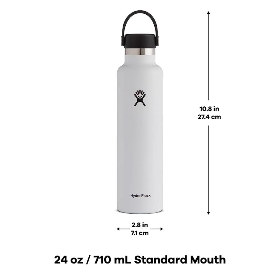 HYDRO FLASK 24 OZ STANDARD MOUTH WITH FLEX CAP STAINLESS STEEL REUSABLE WATER BOTTLE CACTUS -VACUUM INSULATED, DISHWASHER SAFE, BPA-FREE, NON-TOX | HYDRO FLASK | 03