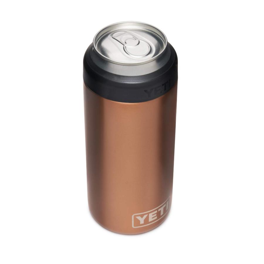 YETI Rambler 12オンス コルスター スリム缶クーラー:YETI 真空断熱 ステンレス製、カッパー | YETI