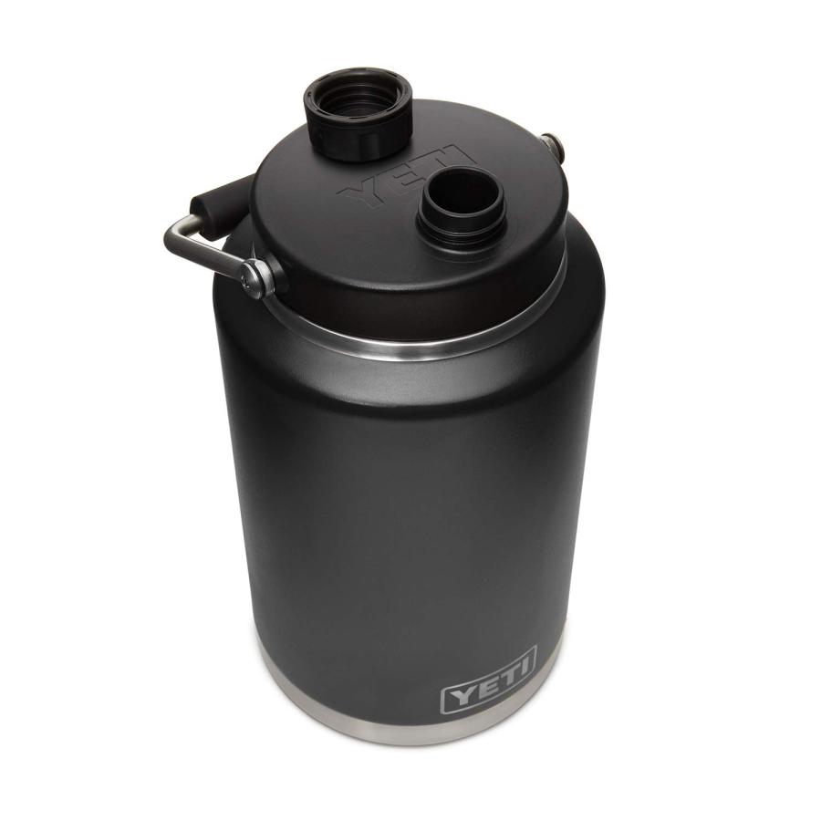 YETI Rambler 1ガロン ジャグ マグキャップ付き 真空断熱 ステンレス製、ブラック | YETI | 02