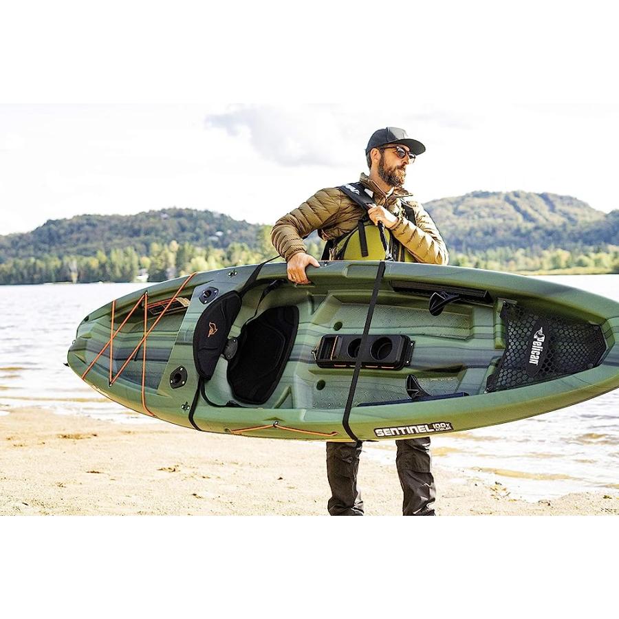 PELICAN BOATS - UNIVERSAL SUP & KAYAK COMFORTABLE CARRYING SHOULDER STRAP PS1295-1 - UNIVERSAL ADJUSTABLE SLING WITH BUILT-IN PADDLE LOOP | PELICAN PRODUCTS | 06