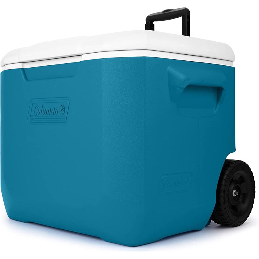 Coleman Chiller Series 60qt Wheeled Insulated Portable Cooler, Ice Retention Hard Cooler with Heavy Duty Wheels and Handle | Coleman | 01