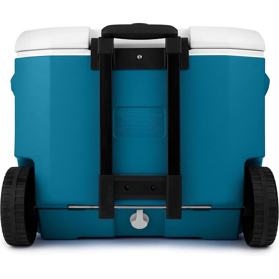 Coleman Chiller Series 60qt Wheeled Insulated Portable Cooler, Ice Retention Hard Cooler with Heavy Duty Wheels and Handle | Coleman | 04