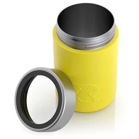 RTIC CAN COOLER WITH SPLASH PROOF LID, 12 OZ, SUNFLOWER, STAINLESS STEEL, SWEAT PROOF, VACUUM-INSULATED, KEEPS HOT & COLD LONGER, MADE FOR STANDA |  | 05
