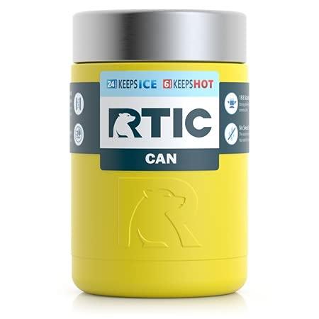 RTIC CAN COOLER WITH SPLASH PROOF LID, 12 OZ, SUNFLOWER, STAINLESS STEEL, SWEAT PROOF, VACUUM-INSULATED, KEEPS HOT & COLD LONGER, MADE FOR STANDA |  | 06