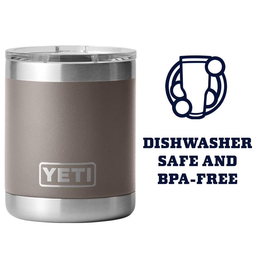 YETI Rambler 10オンス ローボール マグスライダー蓋付き 真空断熱 ステンレス製、シャープテイルトープ | YETI | 02