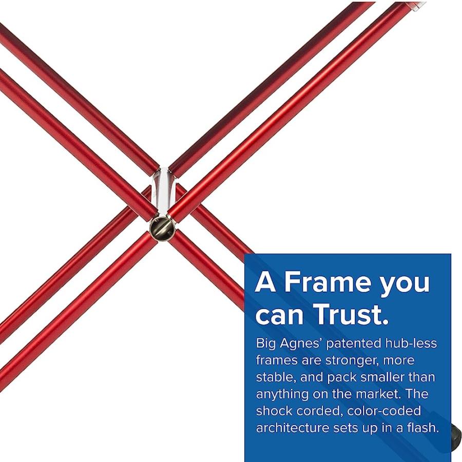 BIG AGNES WOODCHUCK & SOUL KITCHEN TABLES - ULTRALIGHT, HARD-TOP TABLES FOR CAMPING AND BACKPACKING, SOUL KITCHEN TABLE (ASPHALT) | BIG AGNES | 02