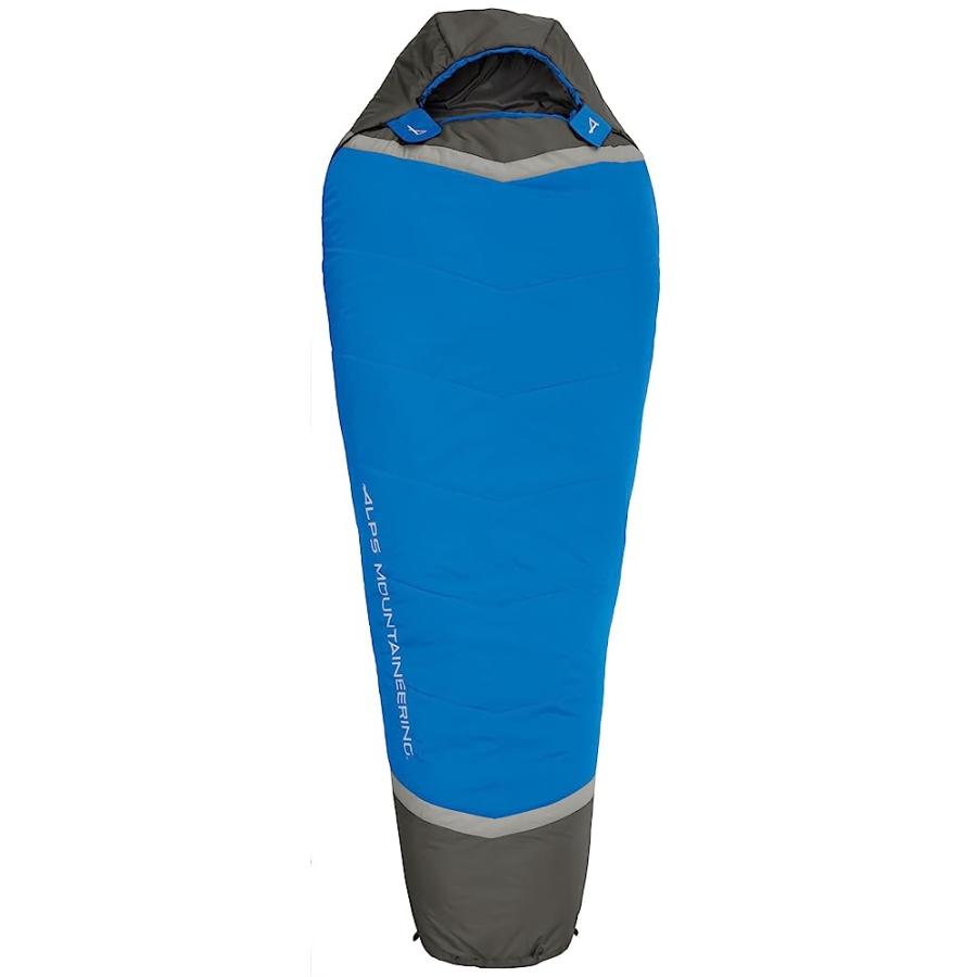 ALPS MOUNTAINEERING AURA +35 DEGREE MUMMY SLEEPING BAG, LONG, BLUE/GREY | ALPS MOUNTAINEERING