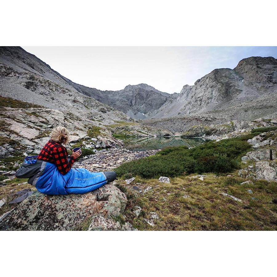 ALPS MOUNTAINEERING AURA +35 DEGREE MUMMY SLEEPING BAG, LONG, BLUE/GREY | ALPS MOUNTAINEERING | 04