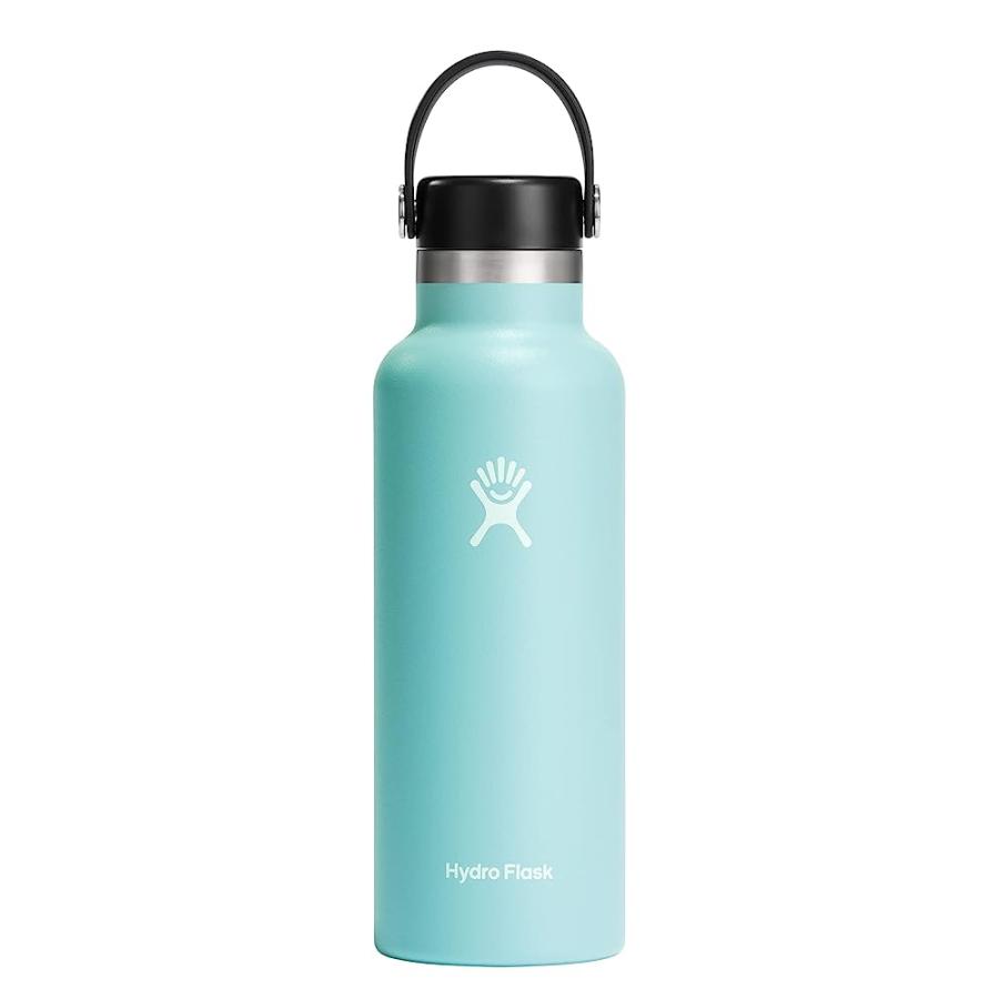 HYDRO FLASK 18 OZ STANDARD MOUTH WITH FLEX CAP STAINLESS STEEL REUSABLE WATER BOTTLE DEW -VACUUM INSULATED, DISHWASHER SAFE, BPA-FREE, NON-TOXIC | HYDRO FLASK