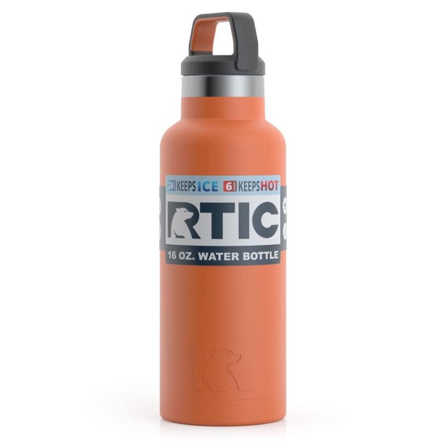 RTIC 16 OZ VACUUM INSULATED WATER BOTTLE, METAL STAINLESS STEEL DOUBLE WALL INSULATION, BPA FREE REUSABLE, LEAK-PROOF THERMOS FLASK FOR HOT AND C |  | 06